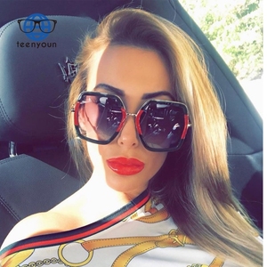 Teenyoun Square Luxury <strong>Sun</strong> <strong>Glasses</strong> Brand Designer <strong>Ladies</strong> Oversized Crystal Sunglasses Women Big Frame Mirror <strong>Sun</strong> <strong>Glasses</strong> Female - Product Image 2