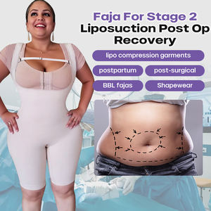 Shapewear pour femmes, contrôle du ventre, compression élevée, étape 3, faja, body complet, fajas chirurgicales pour femmes, post-partum - Product Image 2