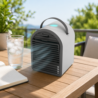 Mini-refroidisseur d'air portable électrique compact avec réservoir d'eau de 700 ml, humidificateur et ventilateur à glaçons pour hôtel et maison