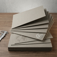 Lámina de Cartón Gris de 787x1092 mm, 1200 g/m², 2000 g/m², Cartón Grueso de Tamaño Estándar para la Producción de Cajas Plegables