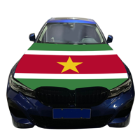Ensemble de fans de football du Suriname : drapeau pour fenêtre de voiture, housse de rétroviseur, bracelet, peinture faciale, chapeau, sac, t-shirt, porte-clés, lunettes de soleil, épingle