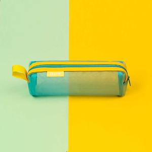 Estuche para lápices de <span class=keywords><strong>tela</strong></span> de doble capa de gran capacidad, bolsa cuadrada de <span class=keywords><strong>gasa</strong></span> para el regreso a clases, portátil y práctico - Product Image 3