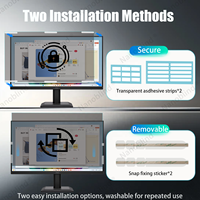 Filter Privasi 2 Arah untuk Monitor Desktop 21.45" 16:9, Anti Mengintip, Anti Silau, Anti Cahaya Biru, Pelindung Layar