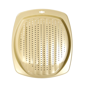 Plaque de cuisson en acier <span class=keywords><strong>au</strong></span> carbone antiadhésive pour frites surgelées avec trous d'aération, compatible lave-vaisselle et <span class=keywords><strong>four</strong></span> - Product Image 1