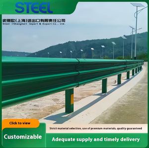 Barriera di Sicurezza Stradale Anti-Collisione con Rivestimento in Polvere Zincato Flessibile Anticorrosione Guardrail di Produzione Industriale - Product Image 1