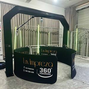 360 Overhead <b>Selfie</b> Booth Aluminum Alloy <b>Frame</b> Customizable Size Color Smartphones iPad Remote Control Self-Service Print - Product Image 4