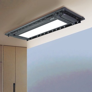 Secadora de ropa eléctrica oculta, inteligente, ultrafina, con pantalla grande y barra telescópica para interiores - Product Image 1