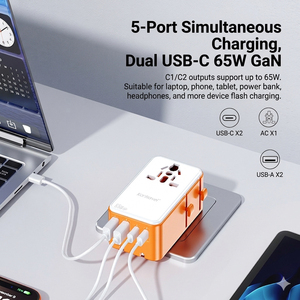 Adaptateur de <span class=keywords><strong>prise</strong></span> universel OEM ODM tout-en-un, chargeur de téléphone de voyage international mini ultra-fin 10,5 W, <span class=keywords><strong>bloc</strong></span> de charge rapide - Product Image 6