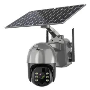 Regis 2.5" 2MP 4MP Solar Energy 4G Wifi 2way Audio Ptz Outdoor Waterproof Pir Security Solar Cctv Camera Night Vision