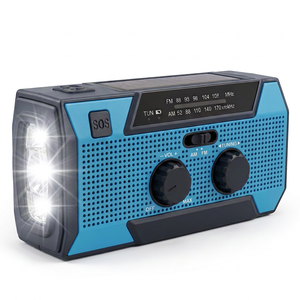 Linterna LED de Alta Capacidad de 5000 mAh con Alarma SOS, <span class=keywords><strong>Radio</strong></span> AM/<span class=keywords><strong>FM</strong></span> para Emergencias, Vida Aislada, Vehículos Recreativos y Embarcaciones - Product Image 1