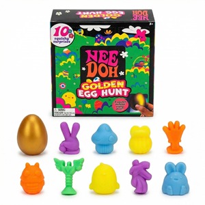 Jeu de chasse au trésor NeeDo Golden Egg le plus vendu - Jouet anti-stress en TPE/silicone pour enfants de 2 à 14 ans, idée cadeau de Pâques - Product Image 3