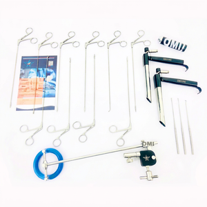 Kit de laryngoscope sur pied OMI en acier inoxydable, ensemble de chirurgie ORL, instruments d'endoscopie micro-laryngée, ISO CE - Product Image 1