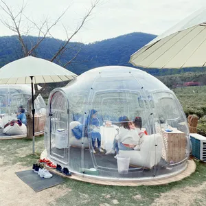 Strong Toughness High Impact Resistance 360 Panoramic Viewing Bubble House Transparent Yurt Transparent Bubble Tent