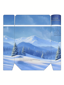 Caja de Regalo Cilíndrica Minimalista, Taza de Montaña Nevada, Sellada, a Prueba de Polvo, Taza de Agua Diaria, Caja de Regalo Cilíndrica con Patrón Personalizado - Product Image 3