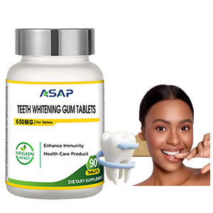 Tabletas de Goma para Blanquear los Dientes para Adultos, de Grado Alimenticio, Venta Caliente de Fábrica, con Cuidado para Dientes Sensibles, Productos de Belleza - Product Image 1