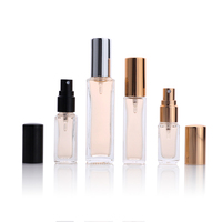 Atomiseur de parfum carré de luxe 4ml 5ml 8ml 20ml, mini flacon de voyage rechargeable avec design de poche
