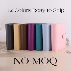 Hongbo Best Selling 12-Color 6 Ring Binder Soft Pebbled Leather Loose-Leaf Budget Planner Cash Envelopes Monthly <strong>Calendars</strong> - Product Image 2