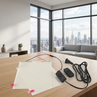 A4-Größe PDLC Smart Film Muster Moderner Dekor Selbstklebende PVC/EVA Schaltbare Privatsphäre-Schutzfolie für Hotel und Krankenhaus