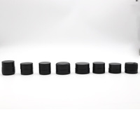 Bocaux en verre noir UV personnalisés avec couvercles en plastique CR, contenants de stockage de 3,5 g, forme ronde scellée, pour compléments alimentaires, capsules, herbes, tabac