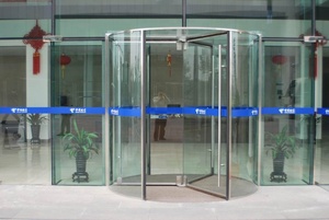 Rifornimento della fabbrica 3-ala tutta automatico di vetro porta girevole di cristallo porta girevole per hotel - Product Image 4