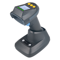 Pemindai Barcode 2D QR Code Nirkabel Xkancode Industrial BT Dengan Layar 1,77 Inci, Pemindai Barcode UHF RFID Nirkabel