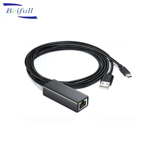 Micro USB để rj45 Ethernet Adapter với Power Supply cho Chromecast bán buôn