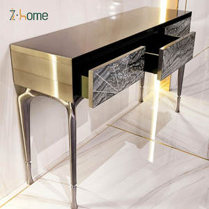 โต๊ะ<span class=keywords><strong>คอน</strong></span>โซลสแตนเลสสตีลระดับไฮเอนด์ สไตล์อิตาเลียนหรูหราทันสมัย เป็นมิตรกับสิ่งแวดล้อม เหมาะสำห<span class=keywords><strong>รั</strong></span>บห้องนั่งเล่น อพาร์ทเมนต์ โถงทางเดิน และโรงแรม - Product Image 2