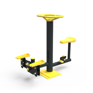 Bicicleta al aire libre y máquina paso a paso Entrenador de cardio de doble función para parques y áreas de fitness públicas Diseño resistente a la intemperie Durable - Product Image 1