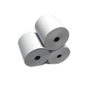 ม้วนกระดาษความร้อน70แกรมขนาด58มม. และ80x80มม. ชั้นเดียวสำหรับเครื่องบันทึกเงินสดรุ่นหมาย<span class=keywords><strong>เลข</strong></span>57มม. ใช้กันอย่างแพร่หลาย - Product Image 1