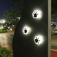 Lampe solaire LED pour l'extérieur, patte d'ours, jardin, pelouse, décoration, paysage, lumière souterraine, étanchéité IP65, contrôle de la lumière pour Patio et parc