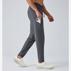 <span class=keywords><strong>Pantaloni</strong></span> da Corsa per Uomo in Nylon e Spandex, Vita Elastica, Asciugatura Rapida, Traspiranti, con <span class=keywords><strong>Tasche</strong></span> Laterali, Leggeri - Product Image 2
