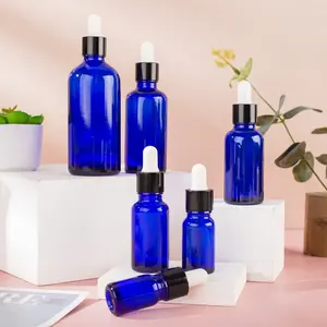 Bon Prix Offre Spéciale 5ml 10ml 15m l20ml30ml 50ml100ml Bouteille d'huile essentielle ambre Bouteille en verre ambré avec compte-gouttes Bouchon noir