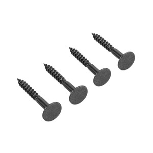 Custom Made Self Tapping Screws 4x30 Gunmetal Black Decorative Caps For Wood Cabinet Wardrobe - Product Image 2