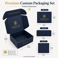 Boîtes d'emballage cadeau personnalisées avec logo UV, pelliculage mat, boîtes en carton ondulé extra-résistantes pour l'expédition, doublure pour emballage cadeau