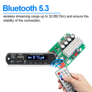 Bo mạch khuếch đại âm thanh Bluetooth công suất cao VIRE <span class=keywords><strong>2</strong></span>.0 kênh <span class=keywords><strong>2</strong></span>*100W, DC12V, TPA3116, âm thanh nổi mini, công suất cao - Product Image 3