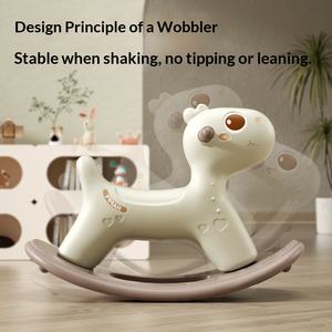 <span class=keywords><strong>Cavallo</strong></span> <span class=keywords><strong>a</strong></span> Dondolo Anti-Ribaltamento per Bambini, in Plastica HDPE Ecologica, Bordi Lisci e Base Larga, <span class=keywords><strong>Regalo</strong></span> per Bambini dai 3 agli 8 Anni - Product Image 3