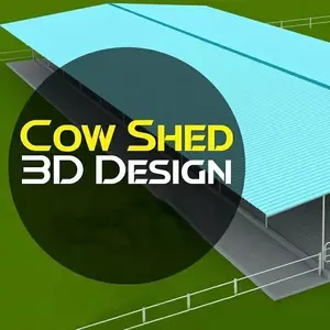 Farming Cow Sheep Chicken Poultry Farm Sheds Modern Lights Low Cost Steel ASTM Steel Workshop Structure Design Goat House Mink