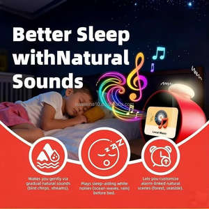 Reloj Despertador Inteligente para Niños con IA, Control por Voz, Ruido Blanco Natural, Asistente de Sueño, Pronóstico del Tiempo, Batería - Product Image 2