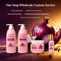 Paket Perawatan Rambut OEM Bulk Onion, Shampoo dan Kondisioner, Perawatan Rambut Sehari-hari, Menutrisi, Menghaluskan untuk Rambut Tipis, Hotel