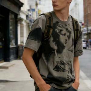 T-shirts avec logo graphique personnalisé 'AWFUL' et 'Cool', nouvelle impression numérique 2021, 240 grammes, style Hip Hop, Milk Shreds, Cool, pour homme et garçon, motifs 'COUGH' et 'SYRUP' - Product Image 2