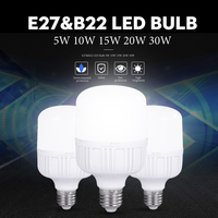 Bombilla Led en forma de T, 5W, 10W, 15W, 20W, 30W, 40W, 50W, B22, E27, ahorro de energía