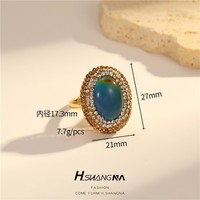 Bague en perles baroques et strass, style vintage français, bijoux en pierres naturelles, accessoires pour femmes, cadeau pour la Saint-Valentin