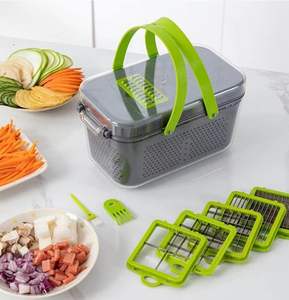 Nouvel Arrivage en Gros : Gadget de Cuisine Multifonctionnel 16-en-1 Manuel – Coupe-Légumes, Éplucheur d'Oignons, Éplucheur de Pommes de Terre, Trancheuse à Fruits - Product Image 5
