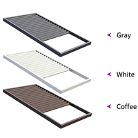 Système de toit rétractable moderne automatique électrique en alliage d'aluminium Sky Curtain, avec isolation thermique et ombrage