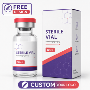 Etiquetas Adhesivas Personalizadas con Logotipo Premium de 3 ml, 5 ml, 10 ml, Etiquetas <span class=keywords><strong>Láser</strong></span> Holográficas para Botellas, Cajas de Embalaje para Frascos con Bandeja de Plástico - Product Image 1