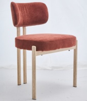 Chaise de salle à manger moderne en similicuir PU et éponge, idéale pour salon, chambre et hôtel – Vente en gros
