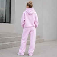 Ensembles de sweats à capuche graphiques avec impression 3D en relief et logo personnalisé pour femmes, streetwear de haute qualité, épaules tombantes, coupe oversize