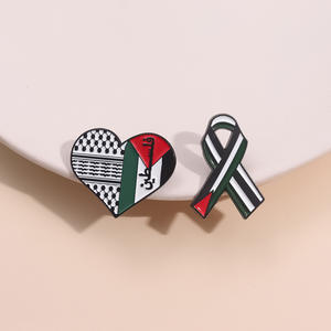 Pin Kerah Pendukung Palestina, Pita Arab, Bros, Lencana, Bros Arab, Pin Kerah Palestina - Product Image 6
