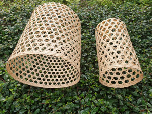 Handmade Bamboo Hanging Lamp Cylinder Rattan <b>Light</b> Shade Asian Pendant <b>Light</b> Home Decor Vietnam Factory Supply - Product Image 4