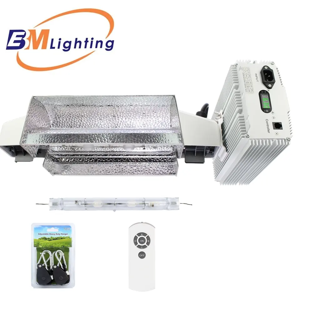 EBM 630W iluminación de lastre CMH 630w CMH doble crecer kit de luz con la bombilla y reflector de efecto invernadero